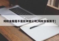 蚂蚁金服是不是区块链公司[蚂蚁金服属于]